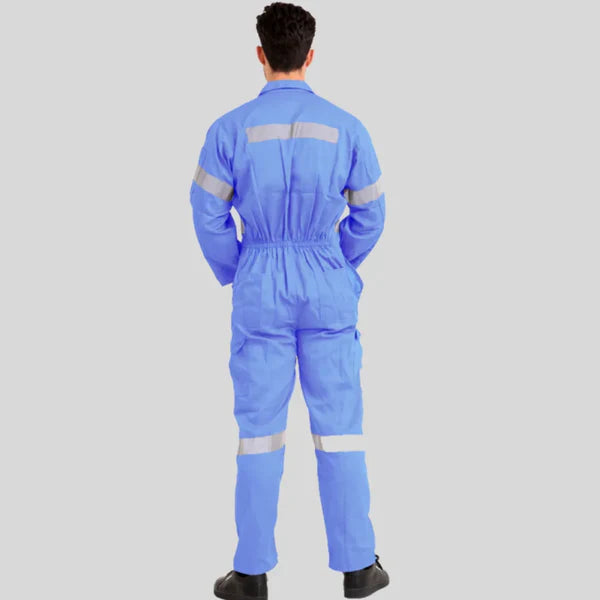 Industrial Twill Cotton Uniform Coverall Sky Blue 100 Percent Pre Shrunk Cotton 200 GSM in Saudi Arabia