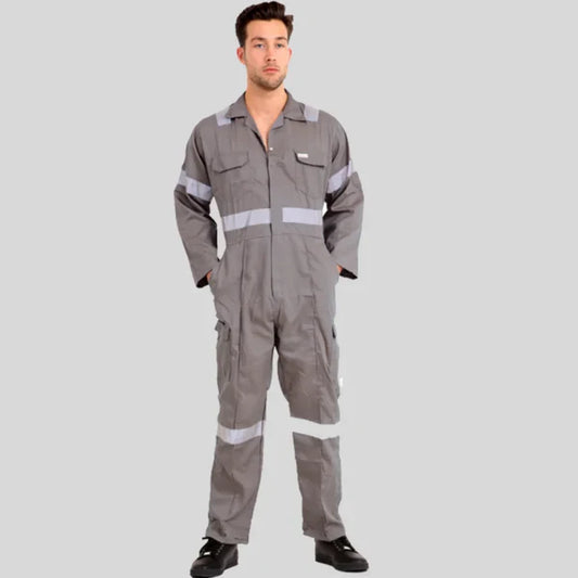 Industrial Twill Cotton Uniform Coverall Gray 100 Percent Pre Shrunk Cotton 200 GSM in Saudi Arabia