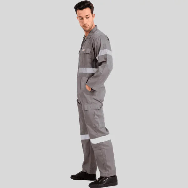 Industrial Twill Cotton Uniform Coverall Gray 100 Percent Pre Shrunk Cotton 200 GSM in Saudi Arabia