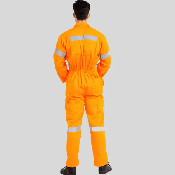 Industrial Twill Cotton Uniform Coverall Orange 100 Percent Pre Shrunk Cotton 200 GSM in Saudi Arabia